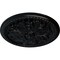 Ekena Millwork Swindon Ceiling Medallion (Fits Canopies up to 2 7/8"), Hand-Painted Jet Black, 16 7/8"OD x 1 1/2"P CM16SWBLF - alternate 3